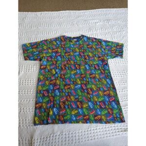 VTG Pepsi All Over Print Short Sleeve T-shirt '90s? Multicolor OS Fits Large